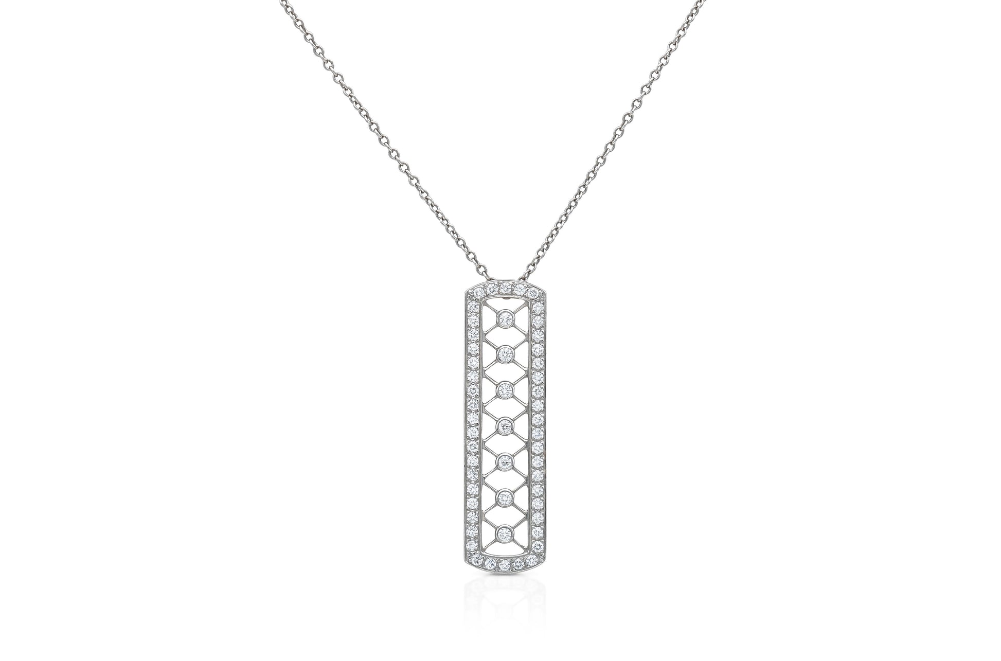 Tiffany & Co. Diamond Voile Weave Pendant necklace