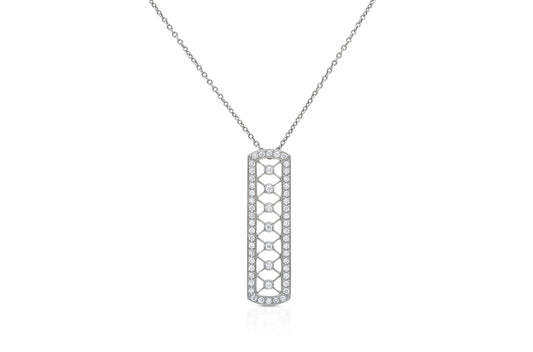 Tiffany & Co. Diamond Voile Weave Pendant necklace