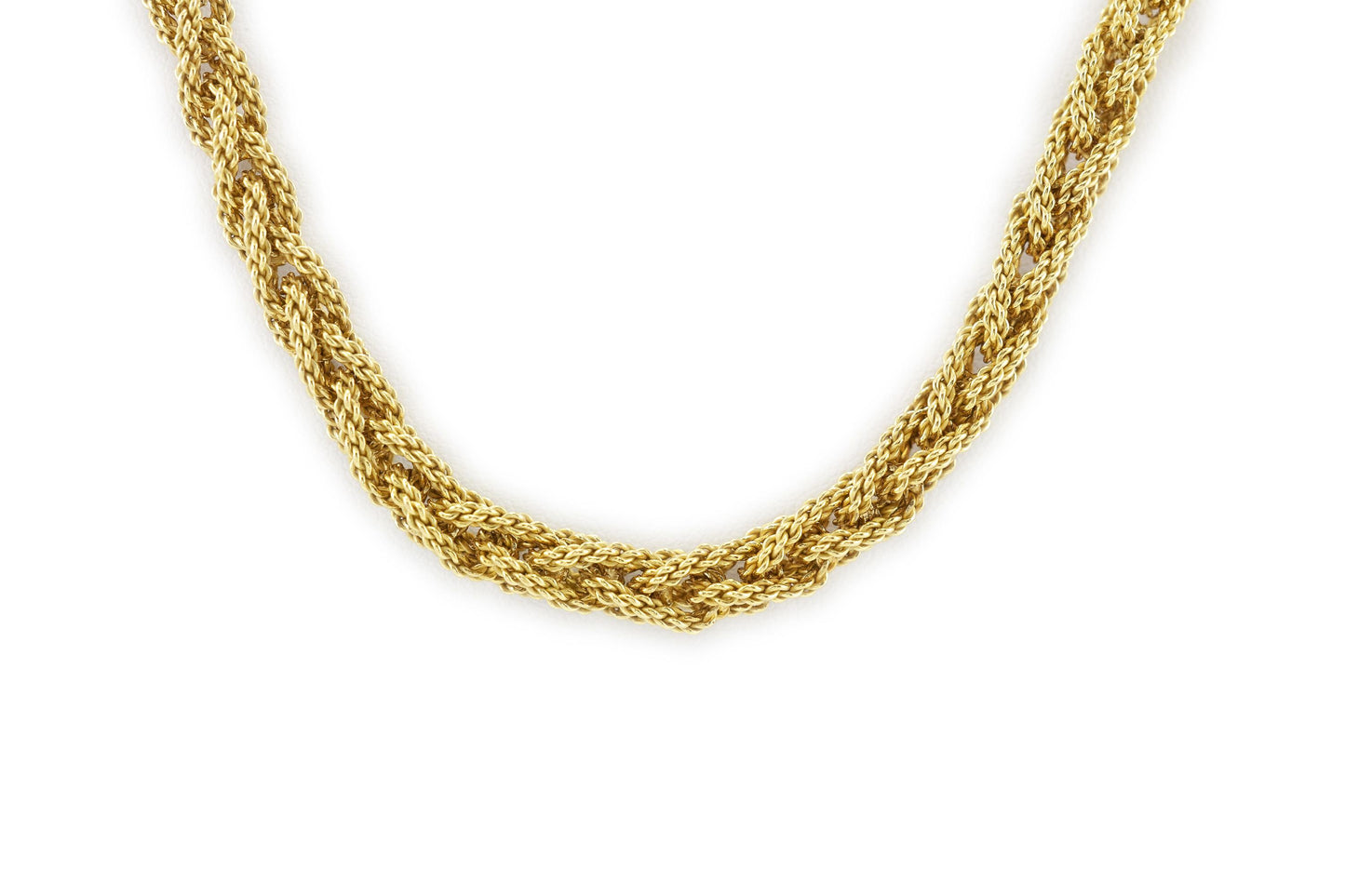 Vintage 1960s Gold Wheat Chain Necklace