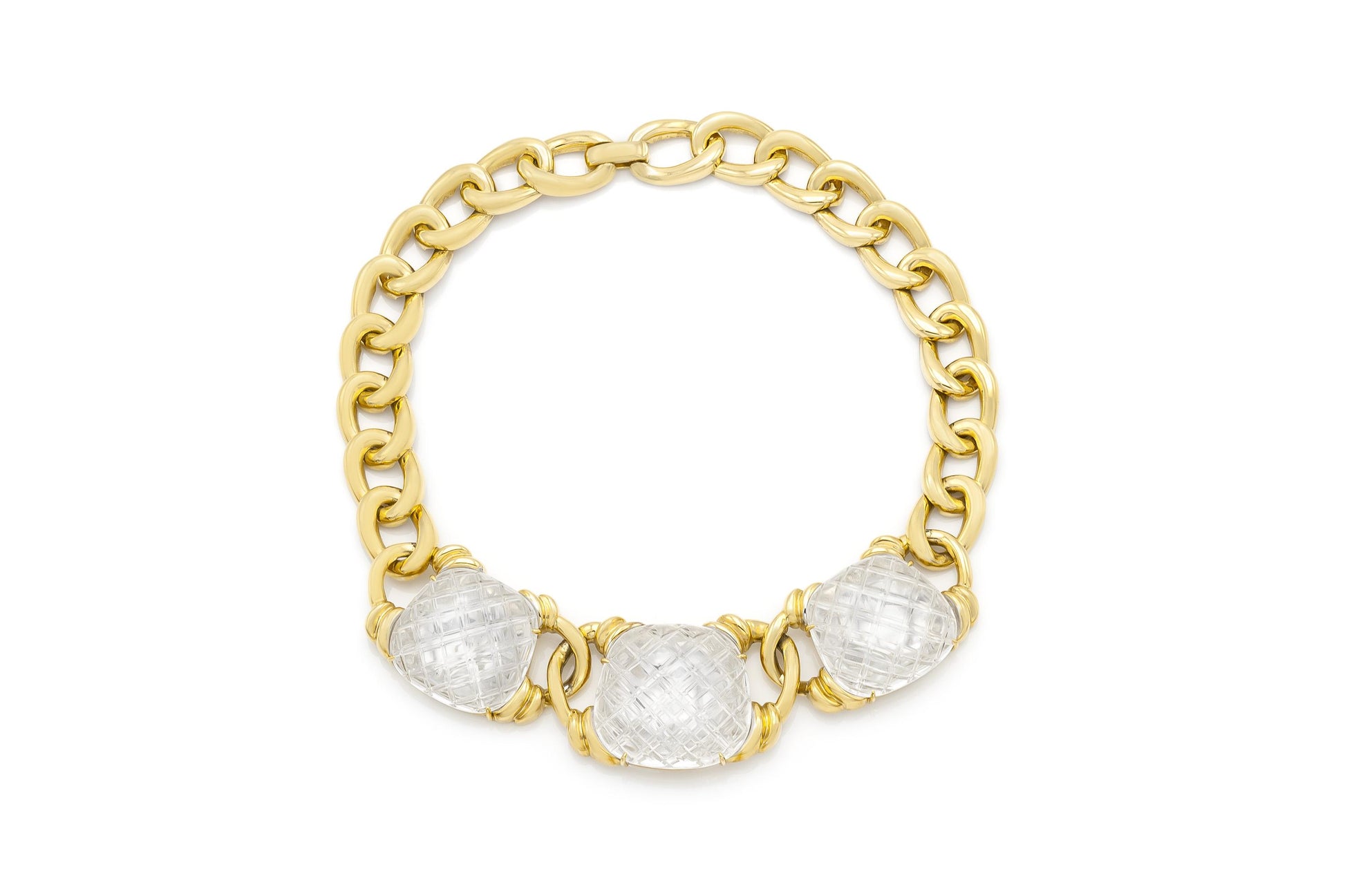 Vintage 1960s David Webb Crystal Pool Necklace