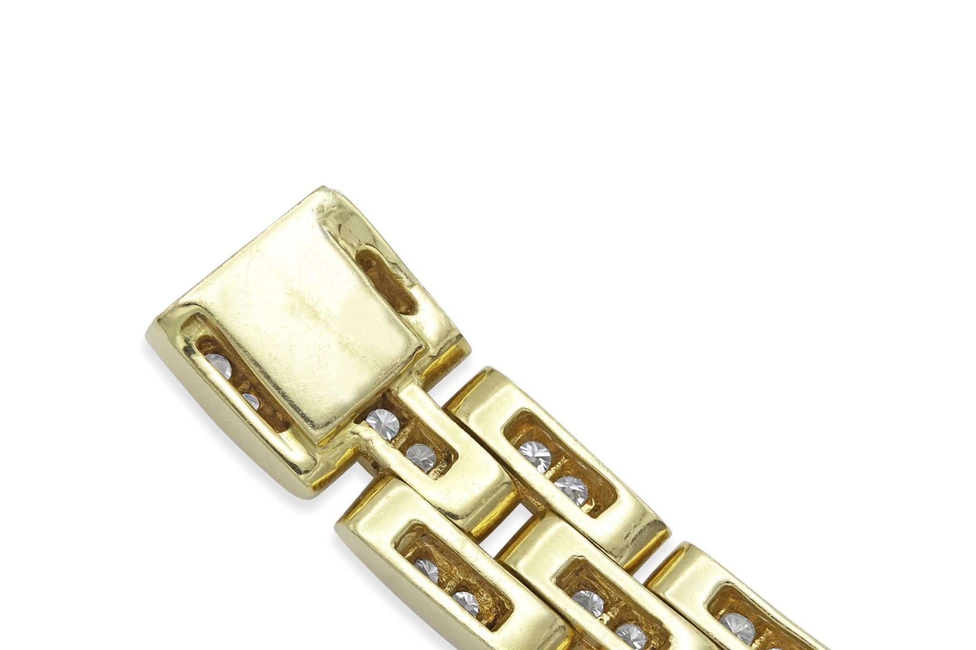 Vintage Cartier Maillon Panthere Necklace with Diamonds