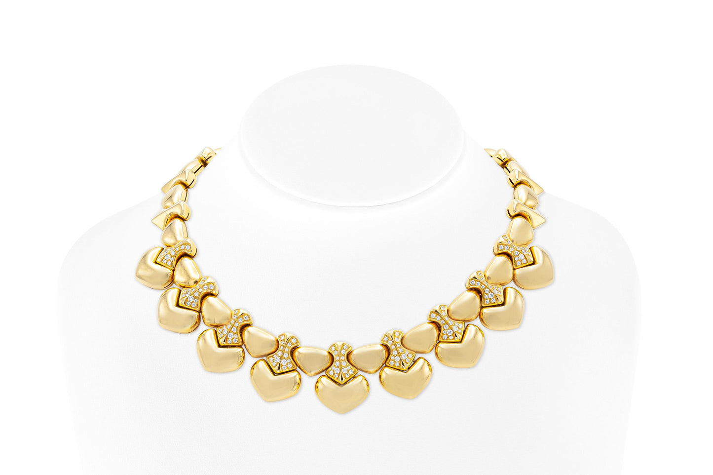 Marina B Ciao Hearts Necklace with Diamonds