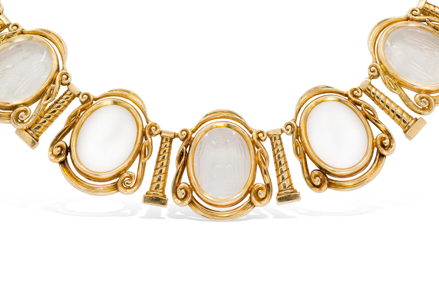 Vintage 1960s Lalaounis Crystal Intaglio Set