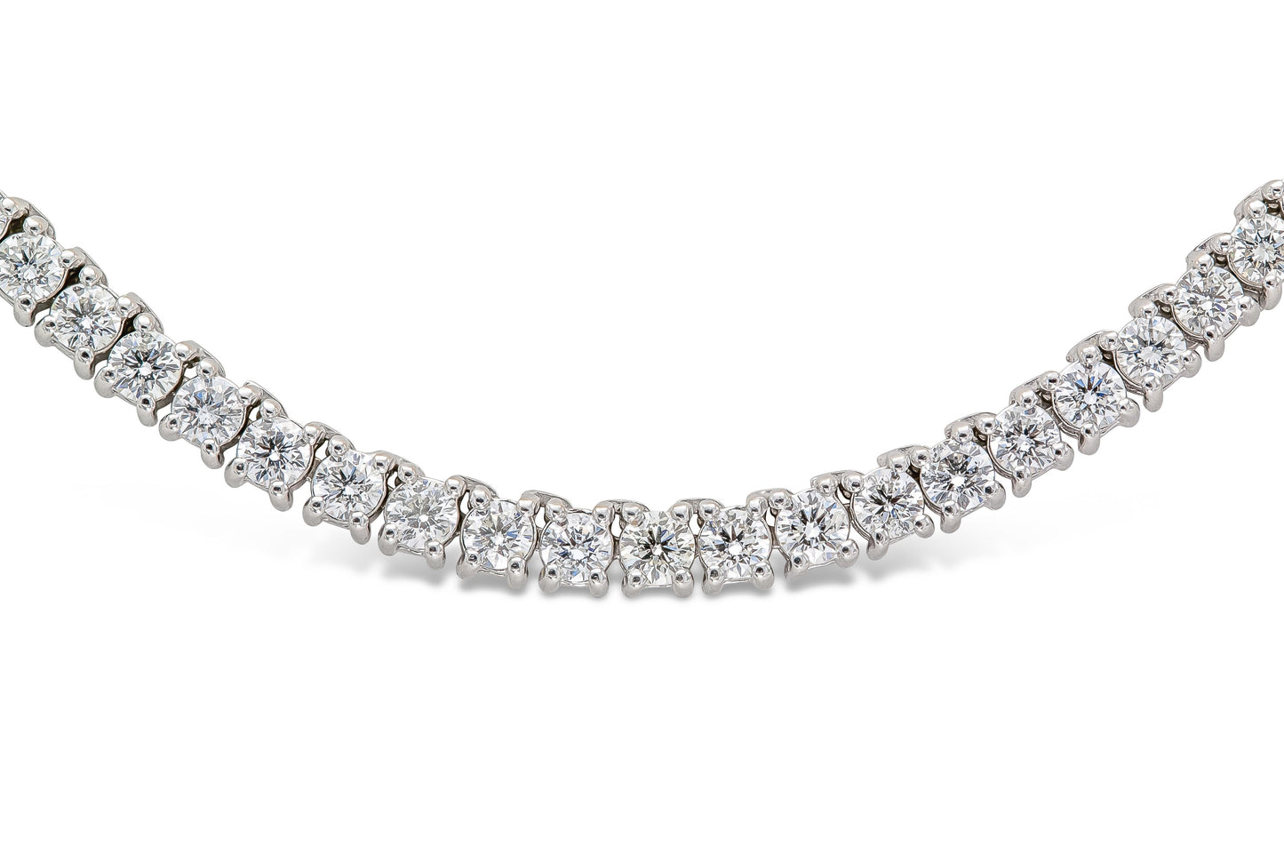 34.00 Carat Diamond Tennis Necklace