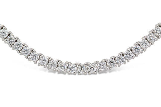 34.00 Carat Diamond Tennis Necklace