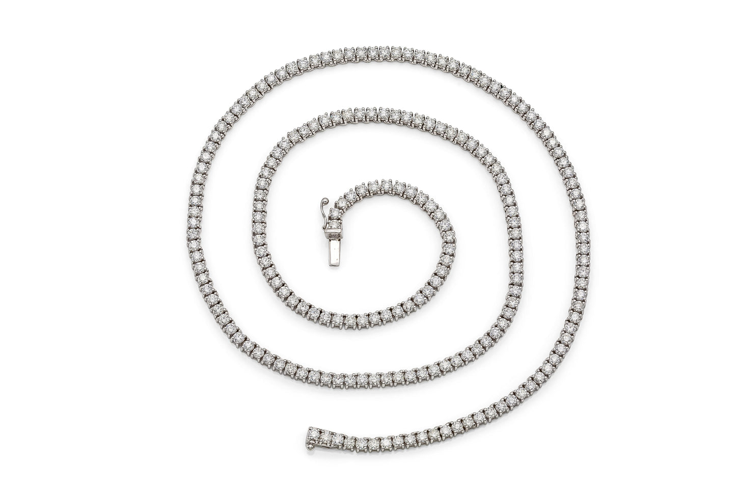 34.00 Carat Diamond Tennis Necklace