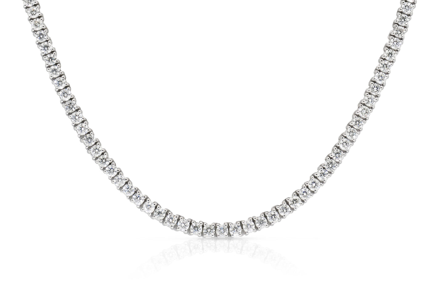 34.00 Carat Diamond Tennis Necklace