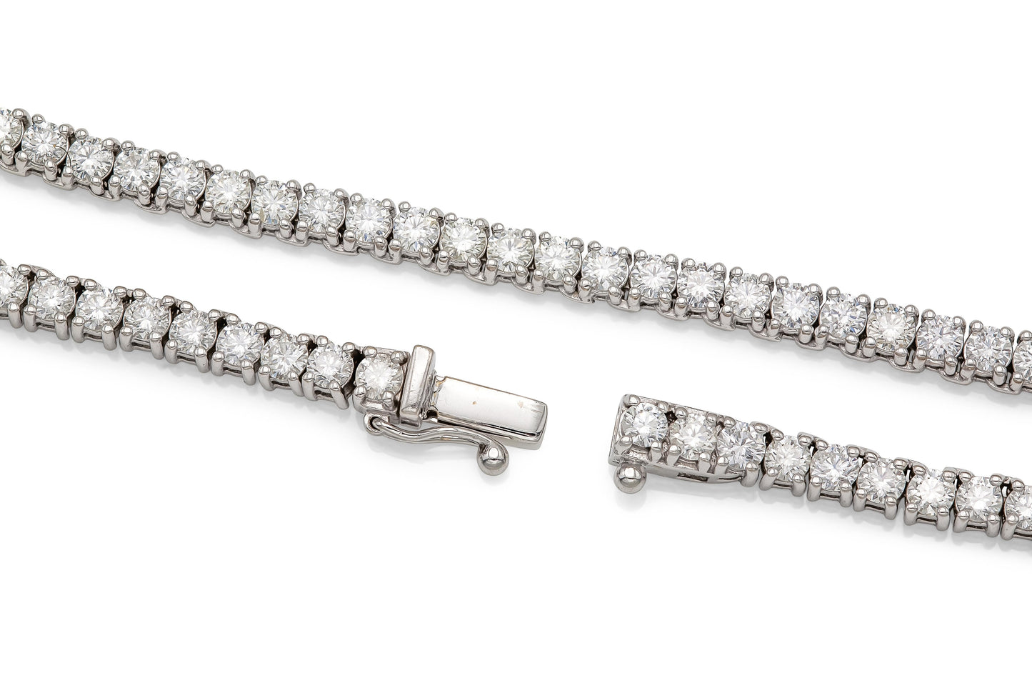 34.00 Carat Diamond Tennis Necklace