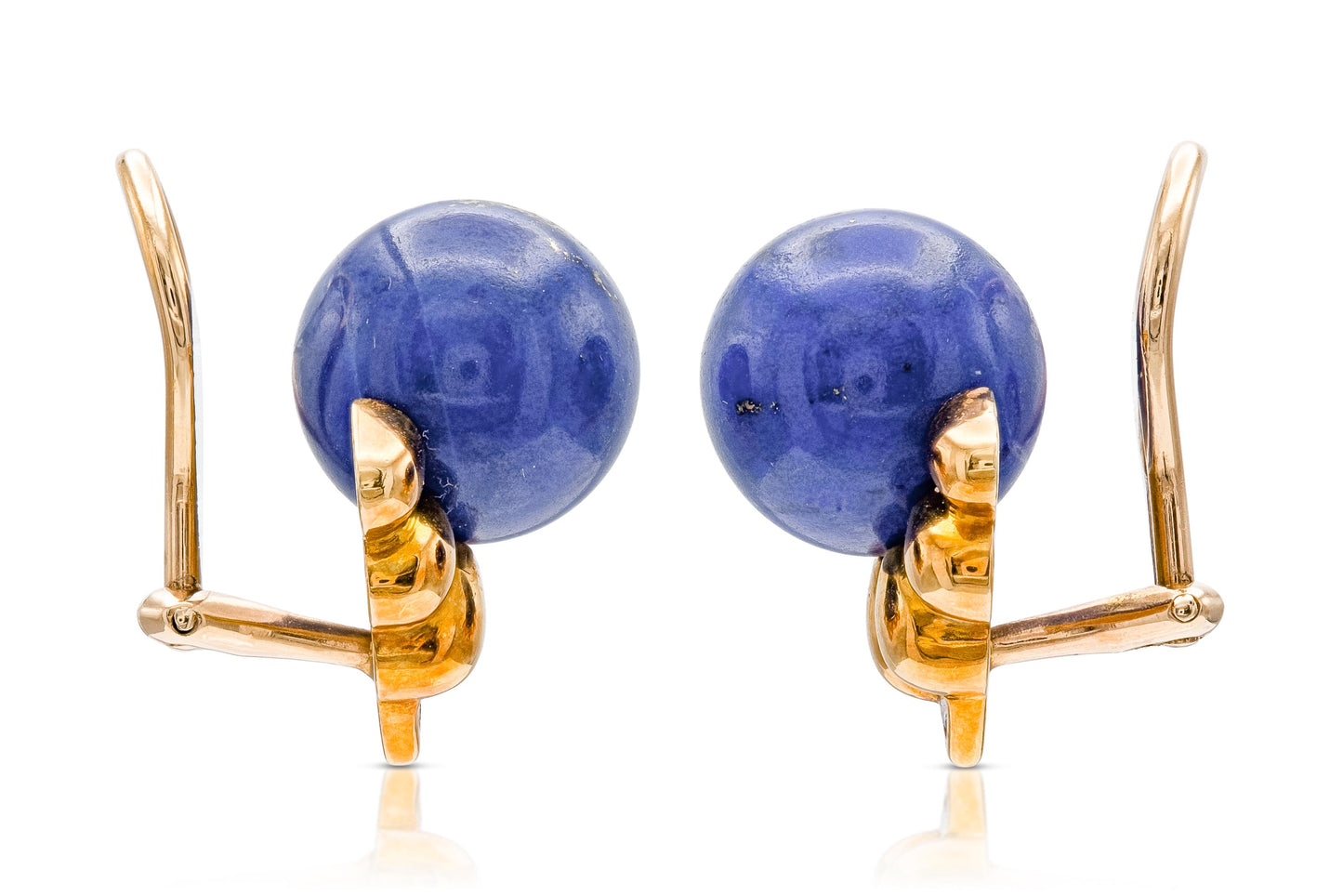 Trio Lapis Lazuli Beads Necklace and Earrings Set