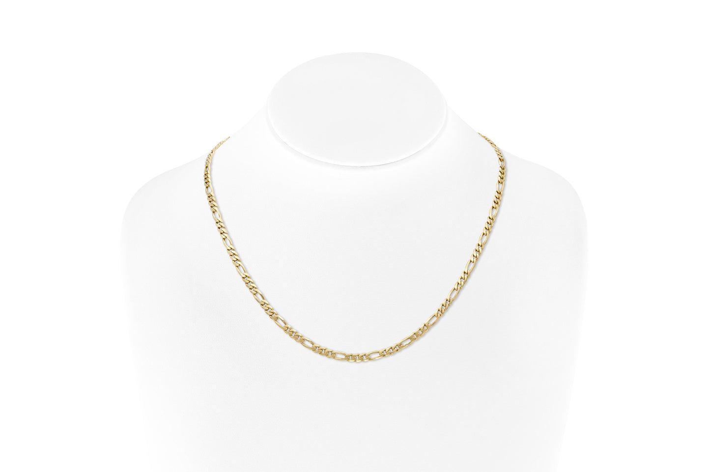 Vintage Gold Figaro Link Chain Necklace