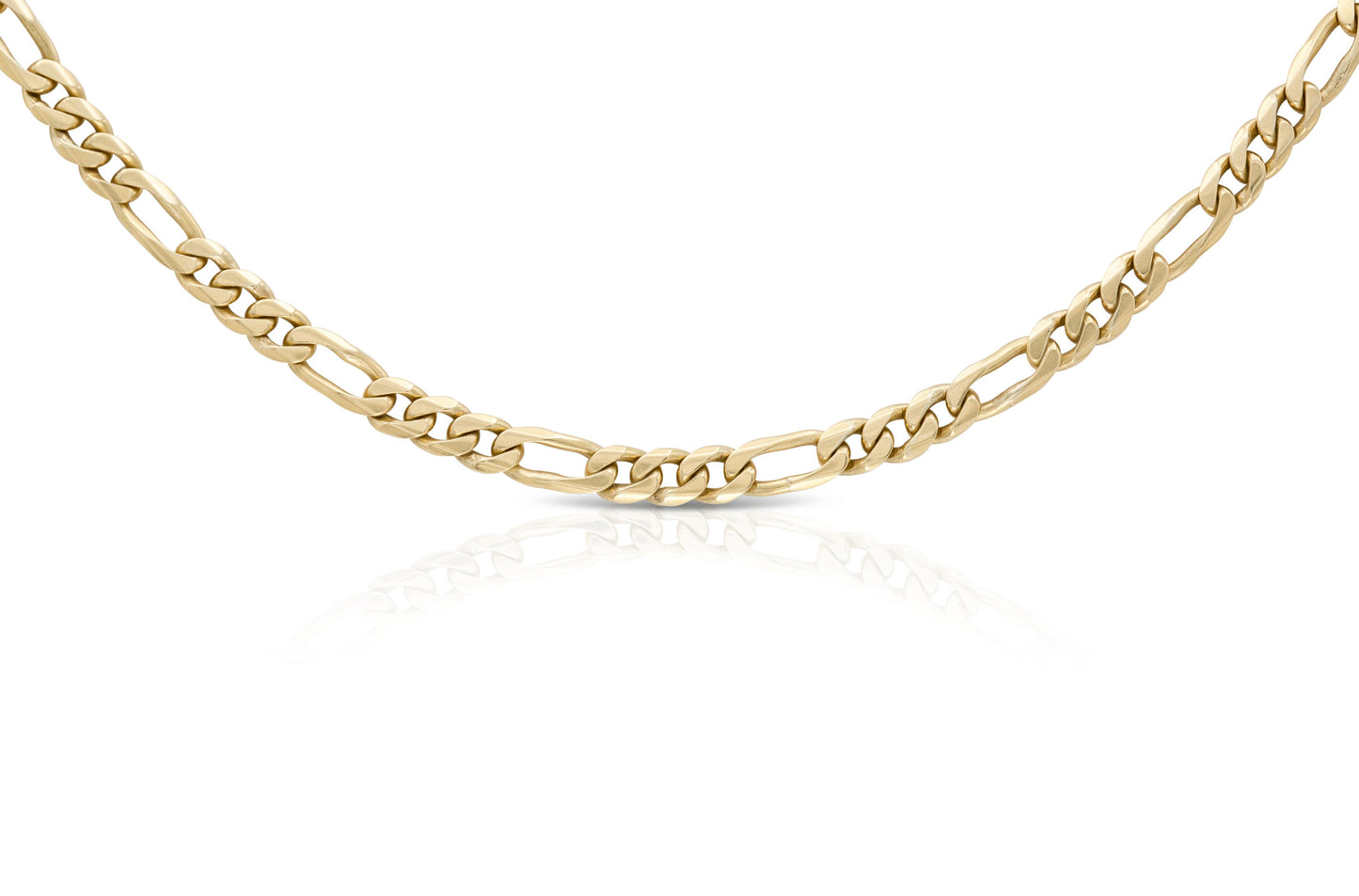 Vintage Gold Figaro Link Chain Necklace