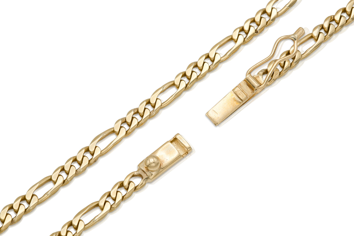 Vintage Gold Figaro Link Chain Necklace
