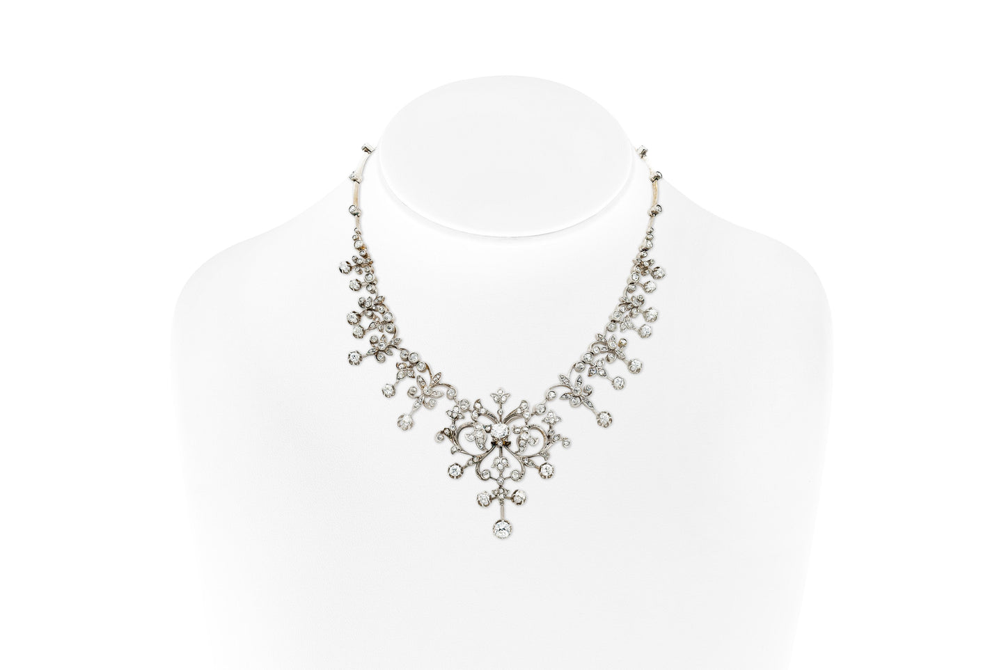 Antique Victorian 10.00 Carat Diamond Necklace