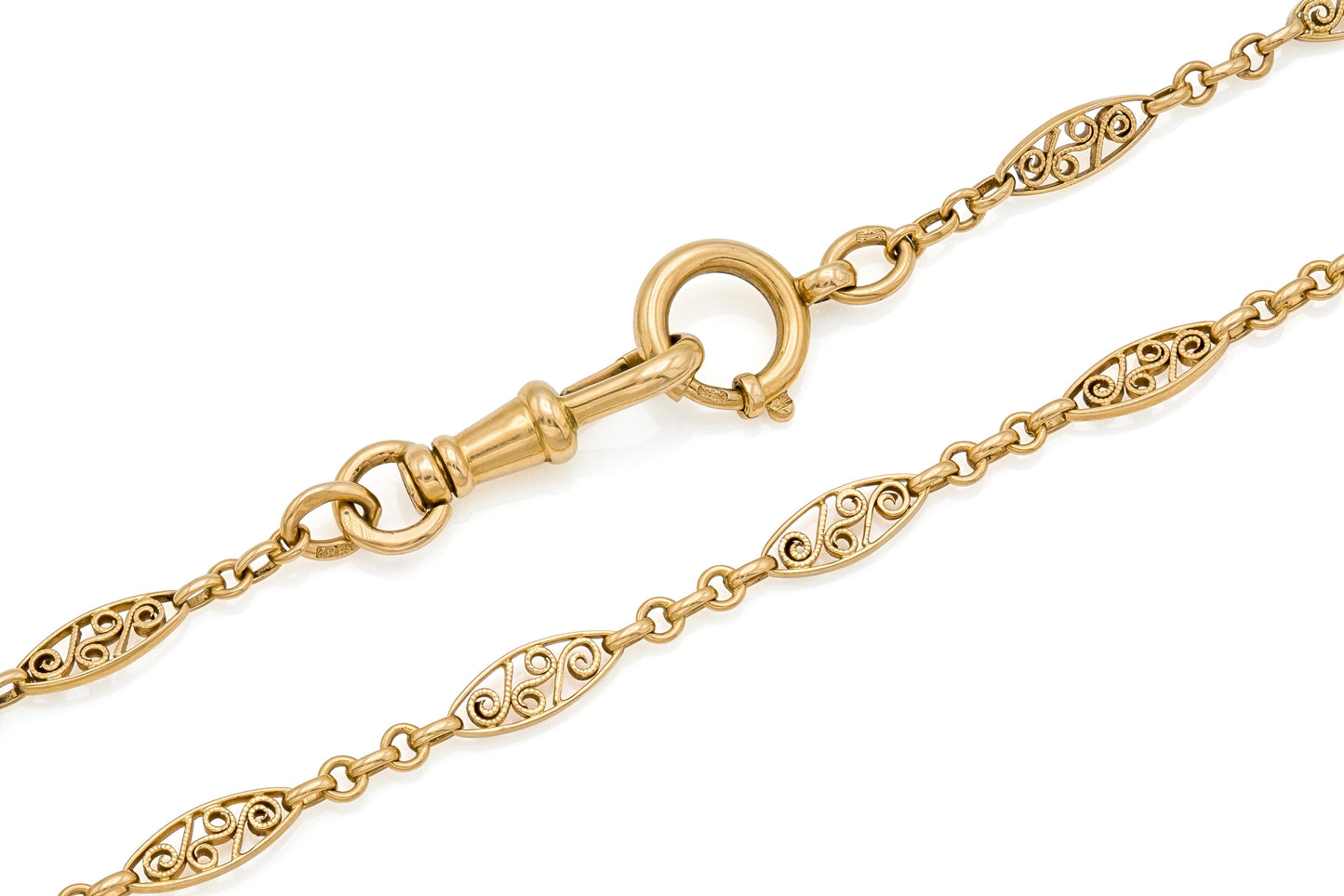 Antique Victorian Gold Chain Necklace