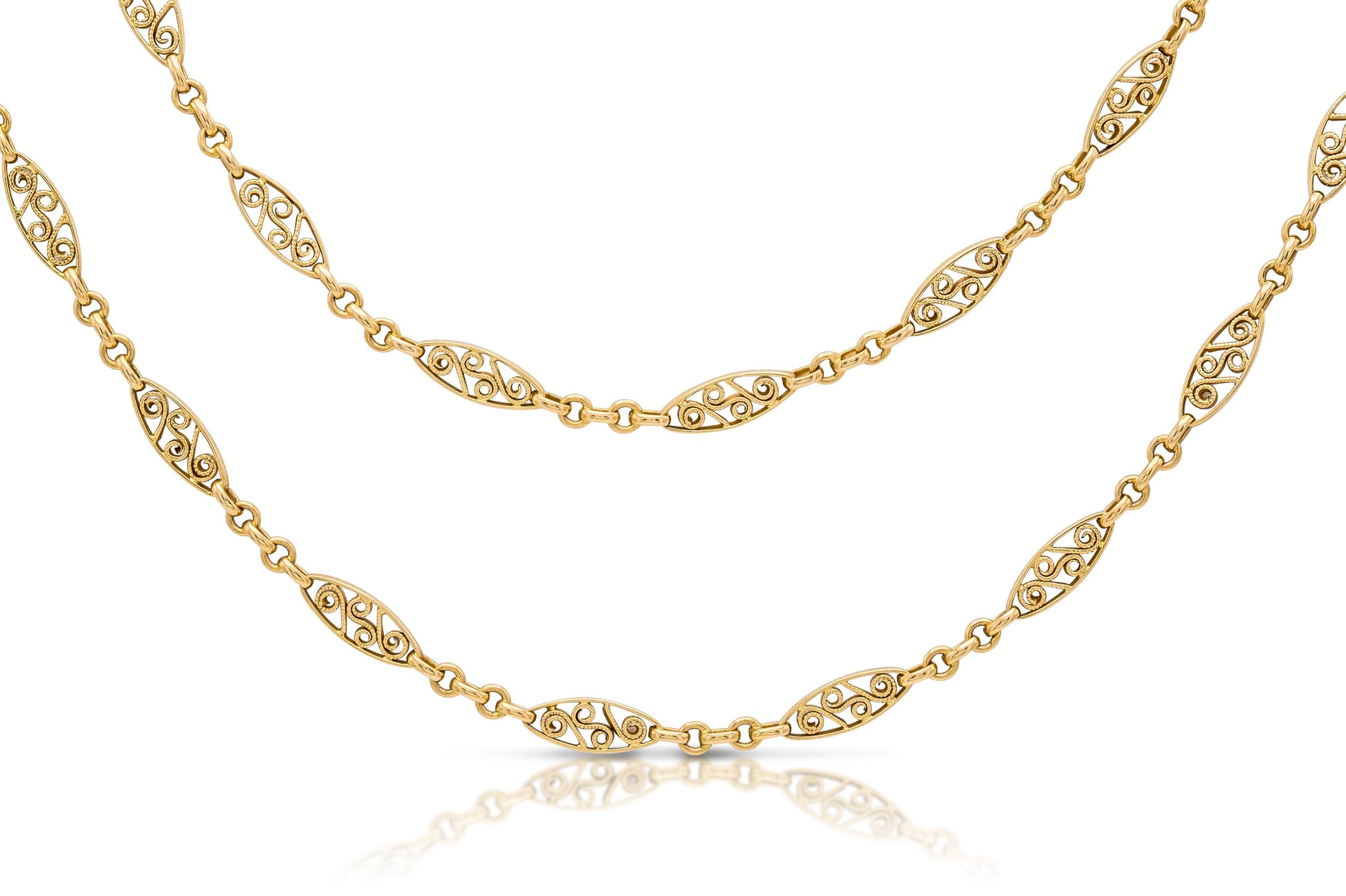 Antique Victorian Gold Chain Necklace