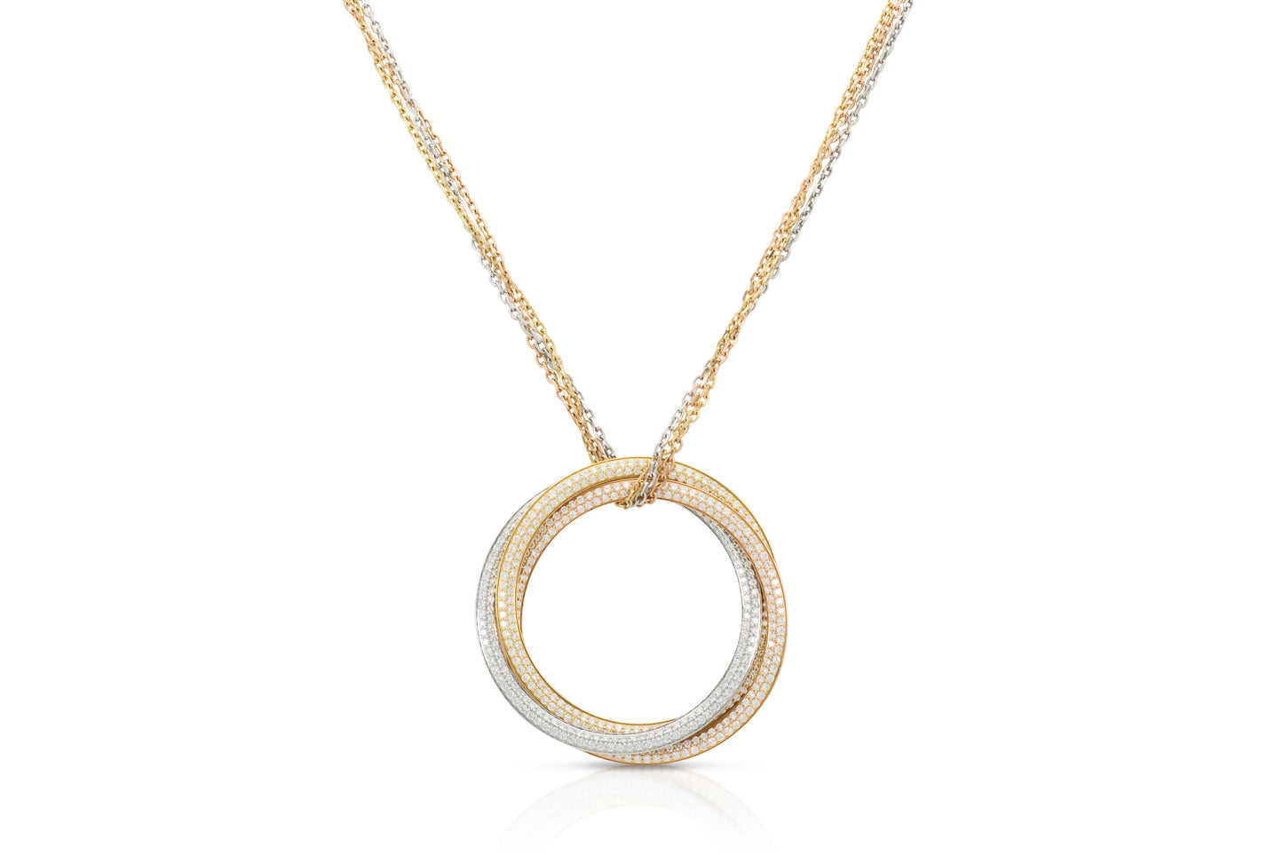 Cartier Diamond Trinity Pendant Necklace
