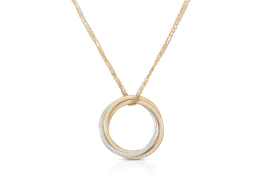 Cartier Diamond Trinity Pendant Necklace
