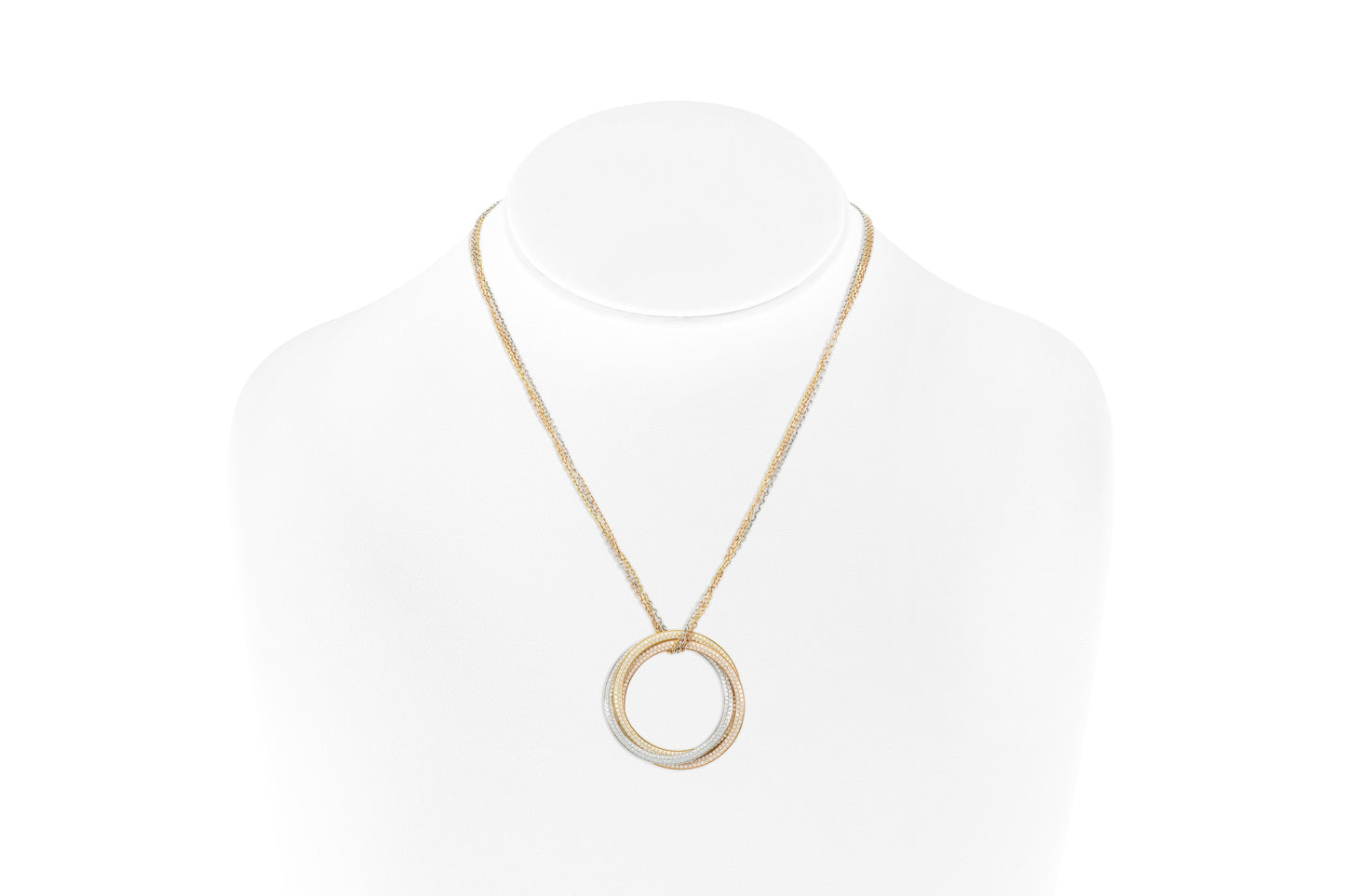 Cartier Diamond Trinity Pendant Necklace