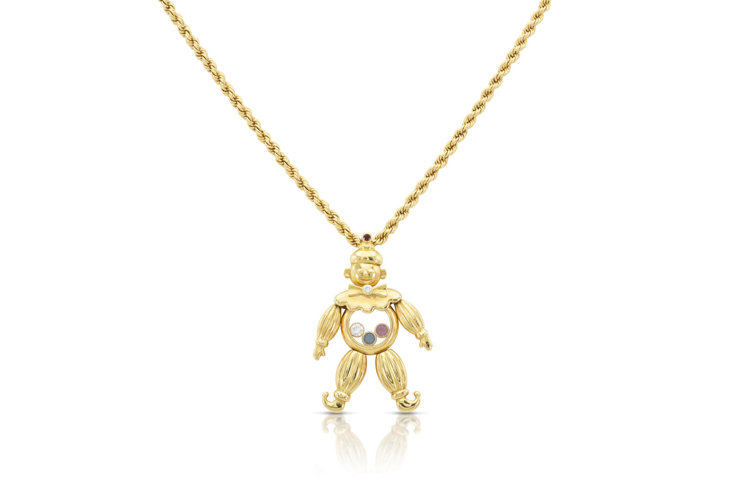 Chopard Happy Diamonds Clown Pendant Necklace