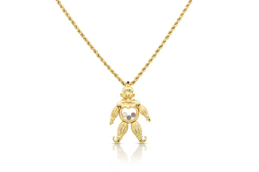 Chopard Happy Diamonds Clown Pendant Necklace