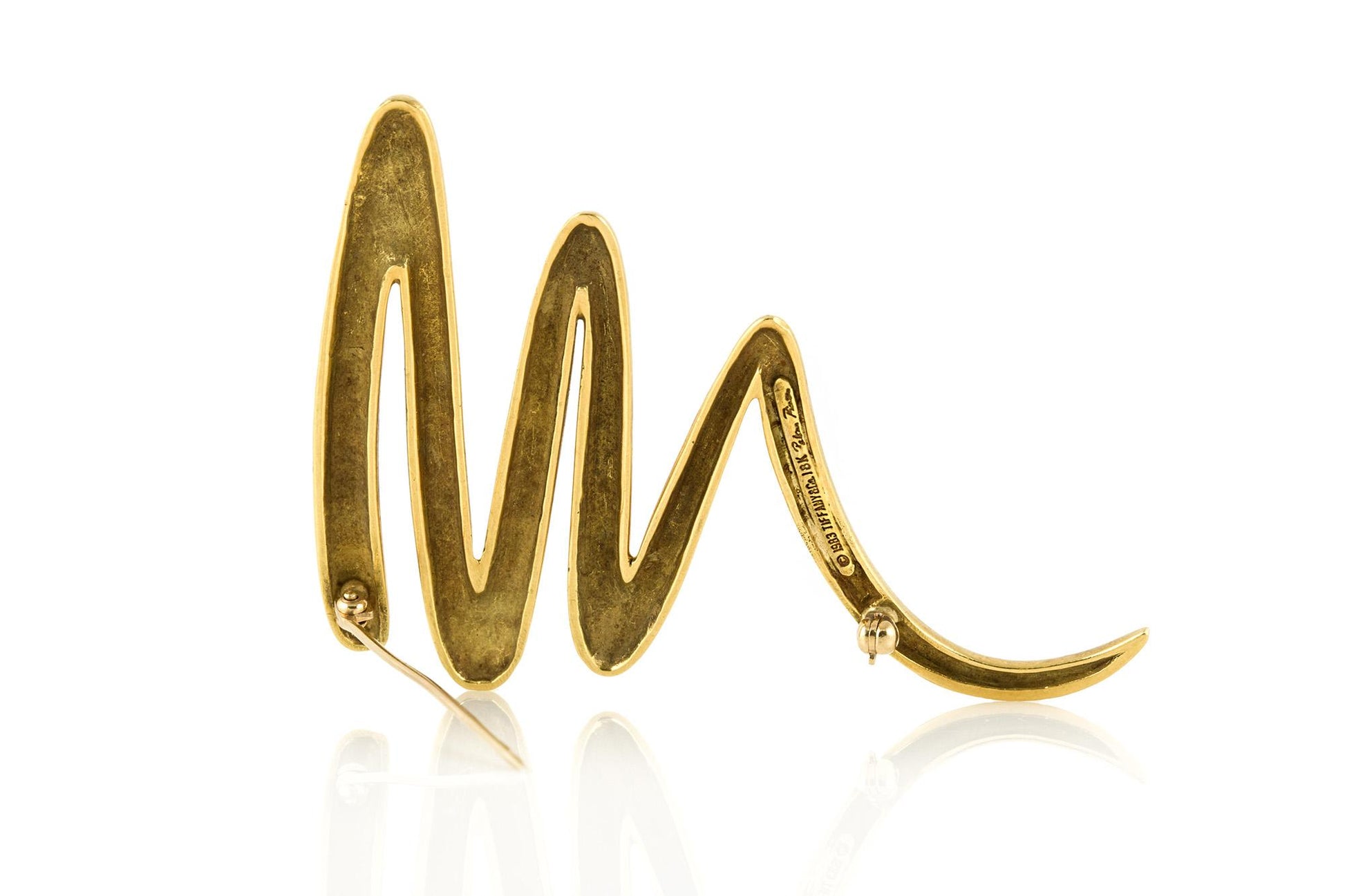 Vintage 1980s Tiffany & Co. Paloma Picasso Large Zig-Zag Brooch