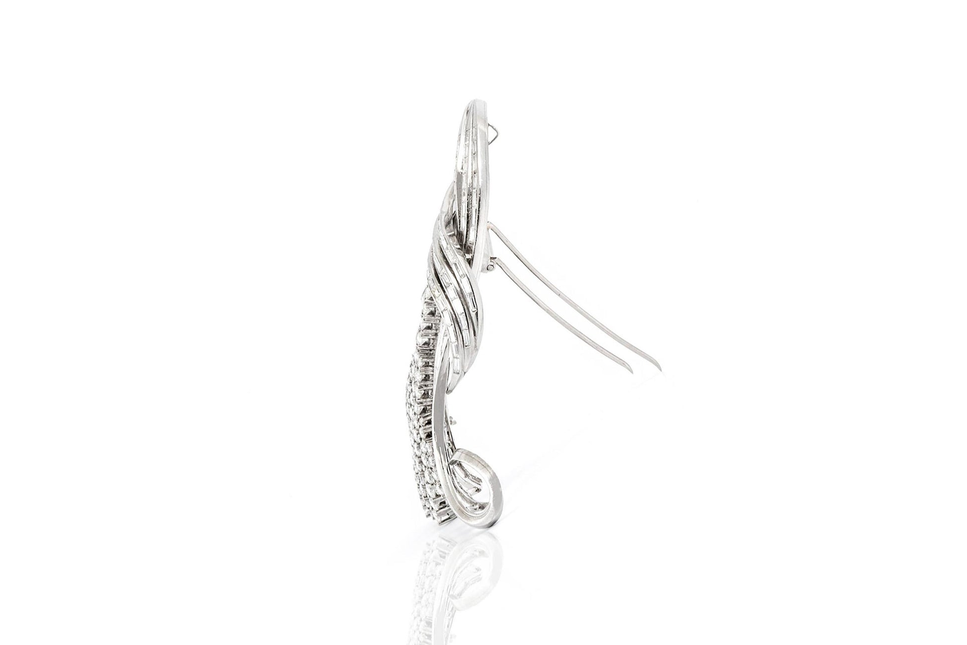 Vintage 1950s 20.00 Carat Diamond Brooch