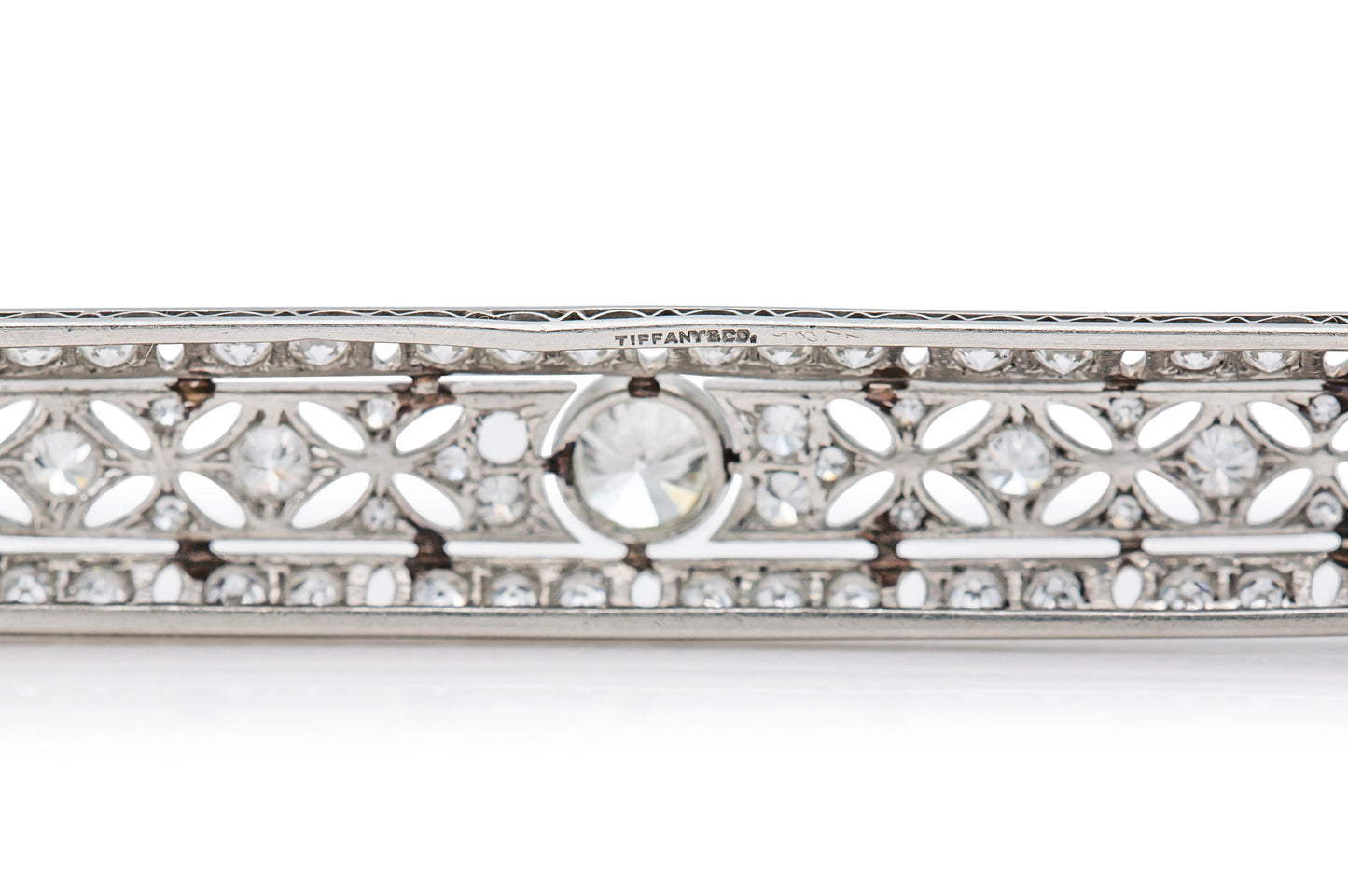 Antique Art Deco 1930s Tiffany & Co. 5.00 Carat Diamond Bar Pin