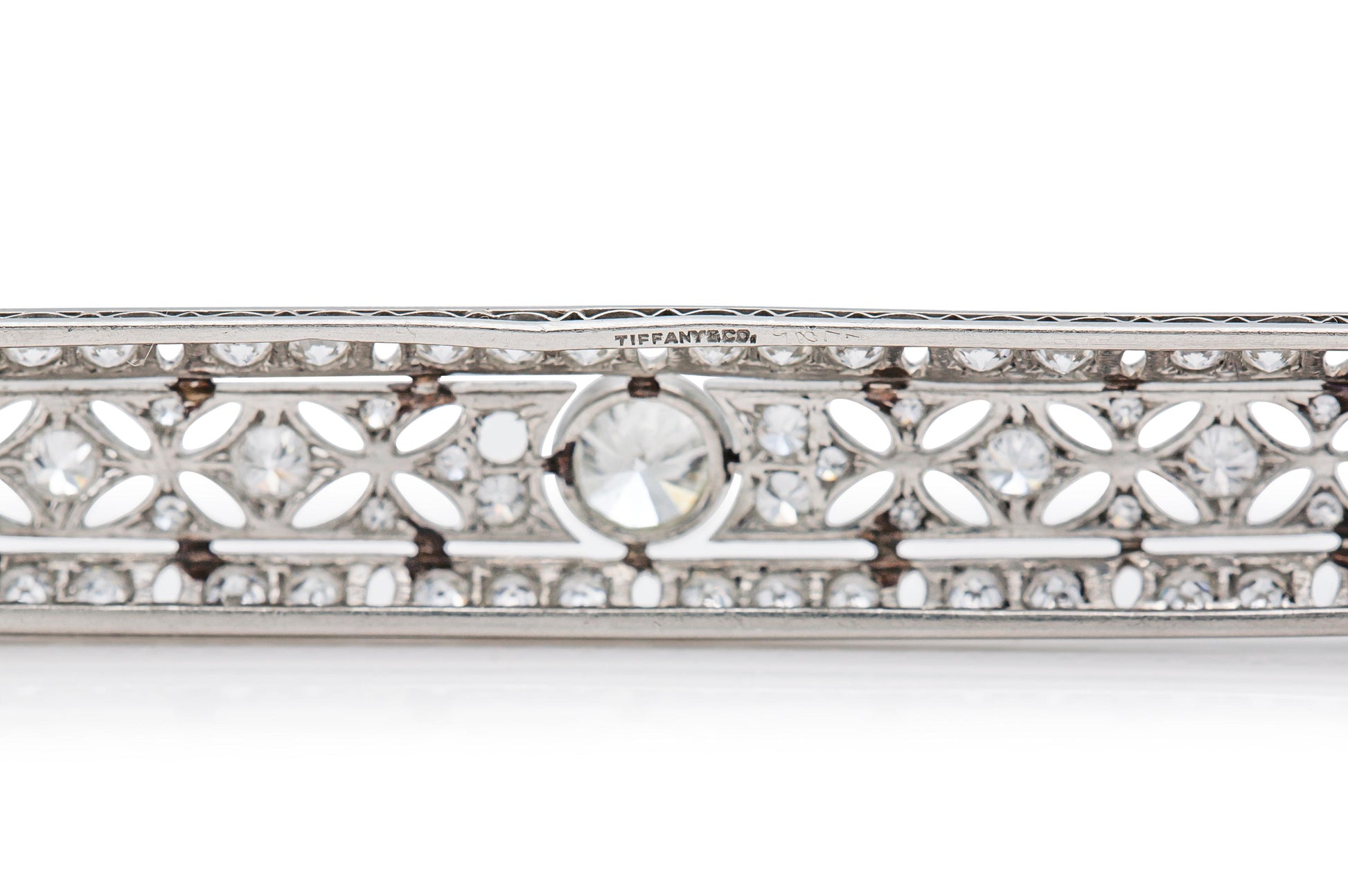 Antique Art Deco 1930s Tiffany & Co. 5.00 Carat Diamond Bar Pin
