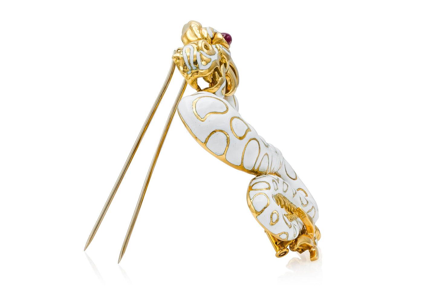 Vintage 1960s David Webb Dragon Brooch