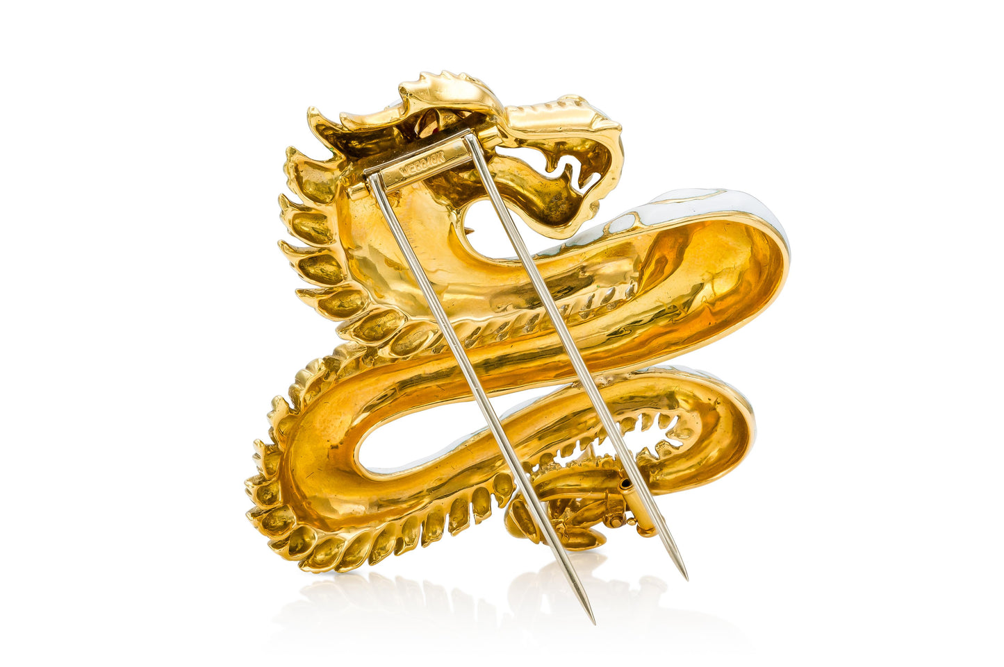 Vintage 1960s David Webb Dragon Brooch