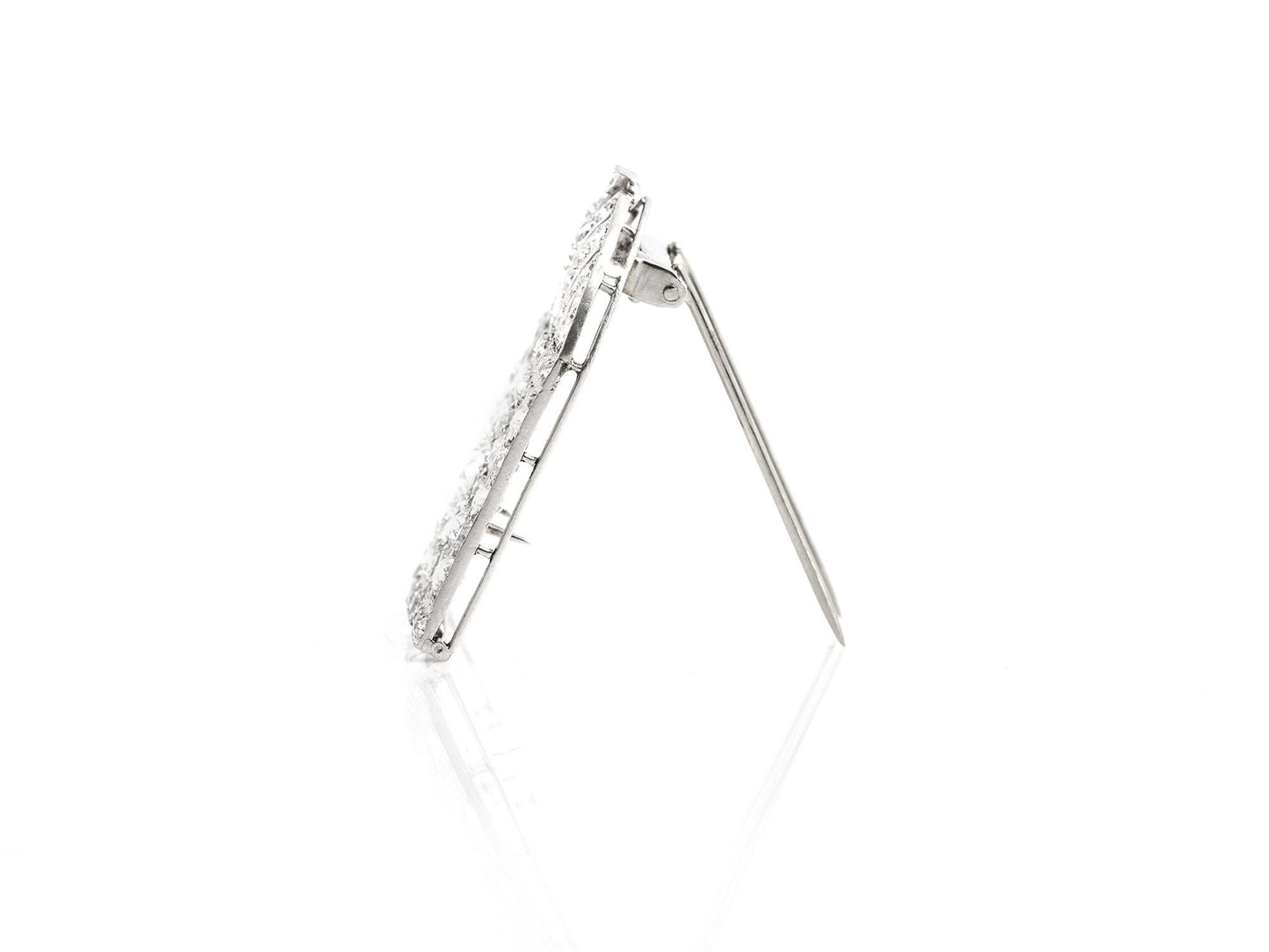 Antique Edwardian 1910s 4.50 Carat Diamond Brooch