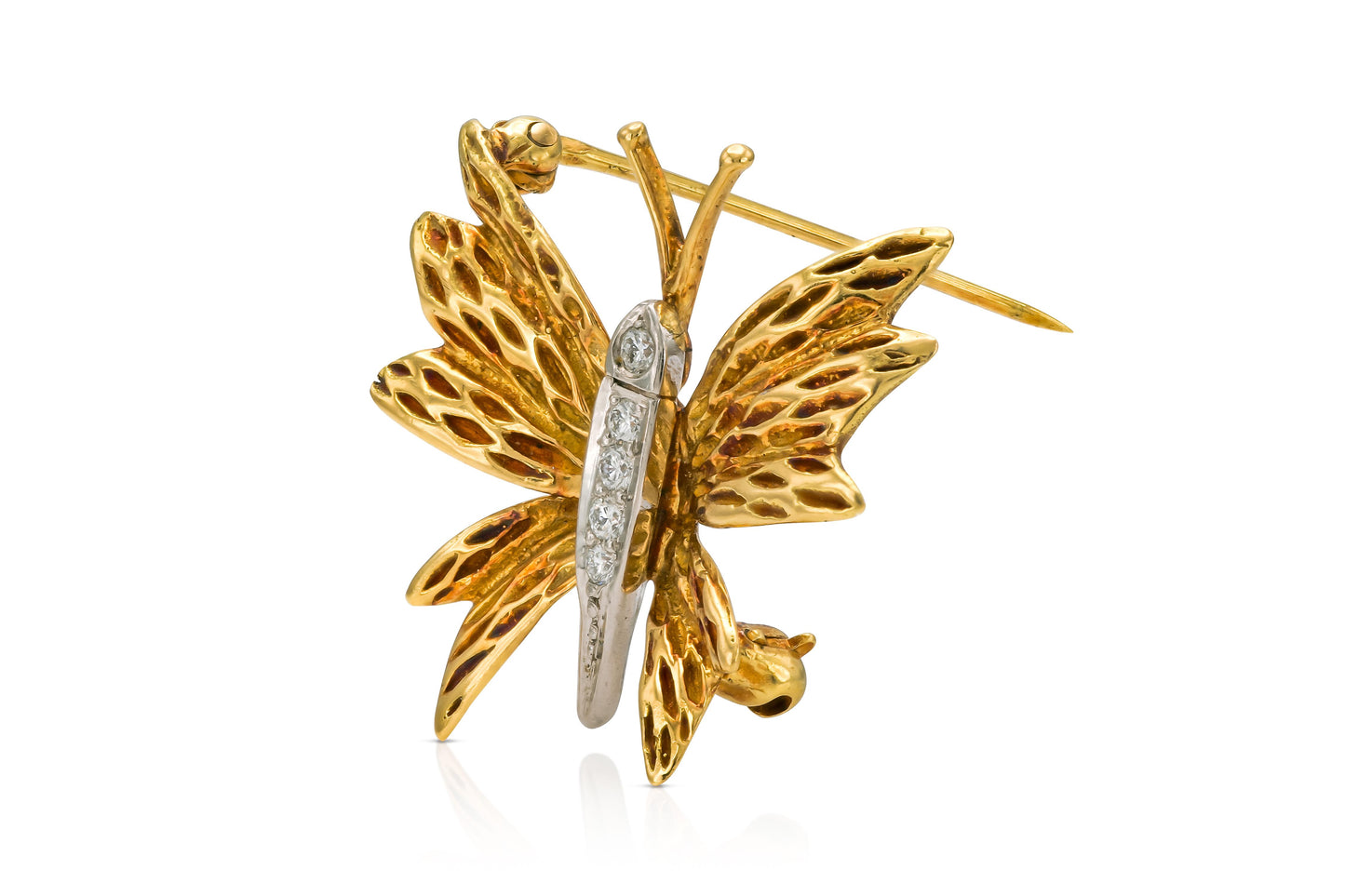 Vintage 1980s Tiffany & Co. Butterfly Brooch