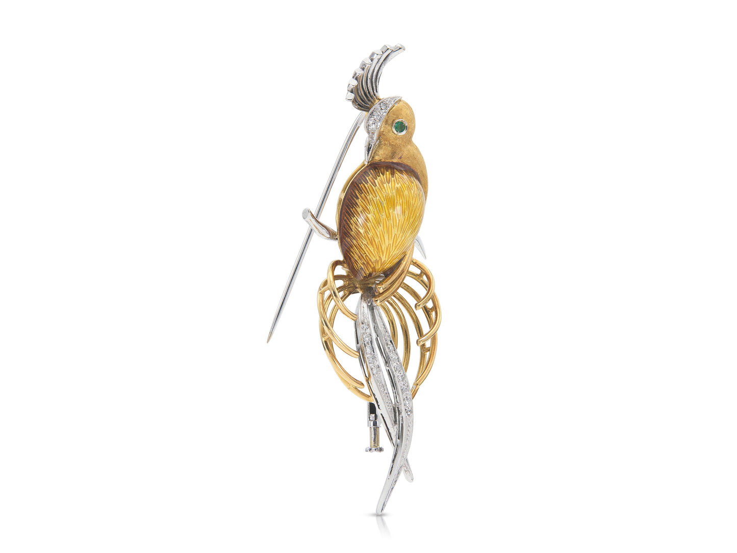 Vintage 1970s Bird Brooch