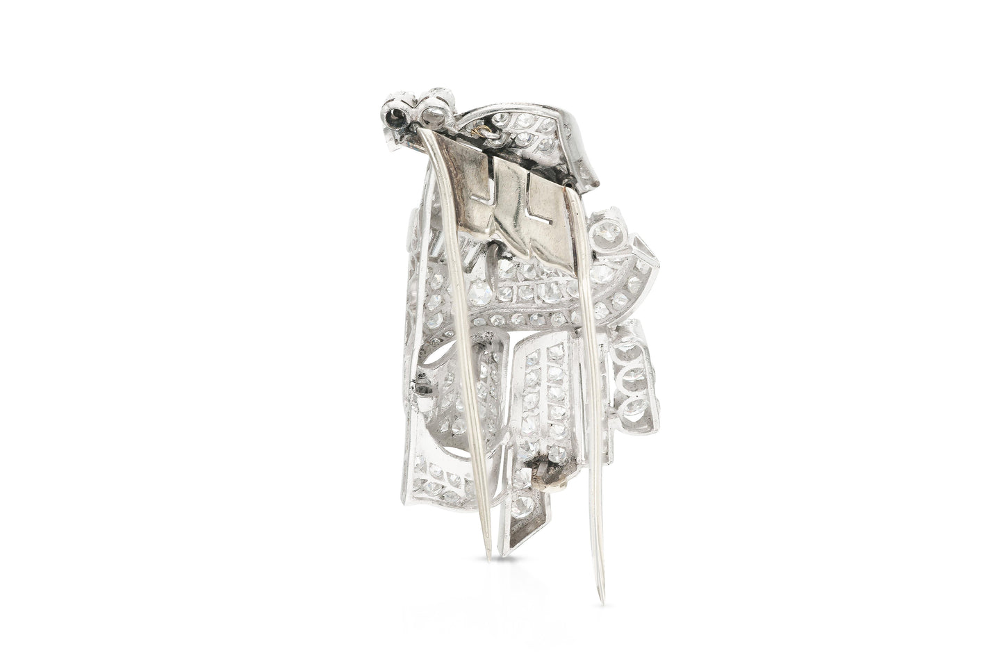 Vintage 1940s 5.00 Carat Diamond Brooch