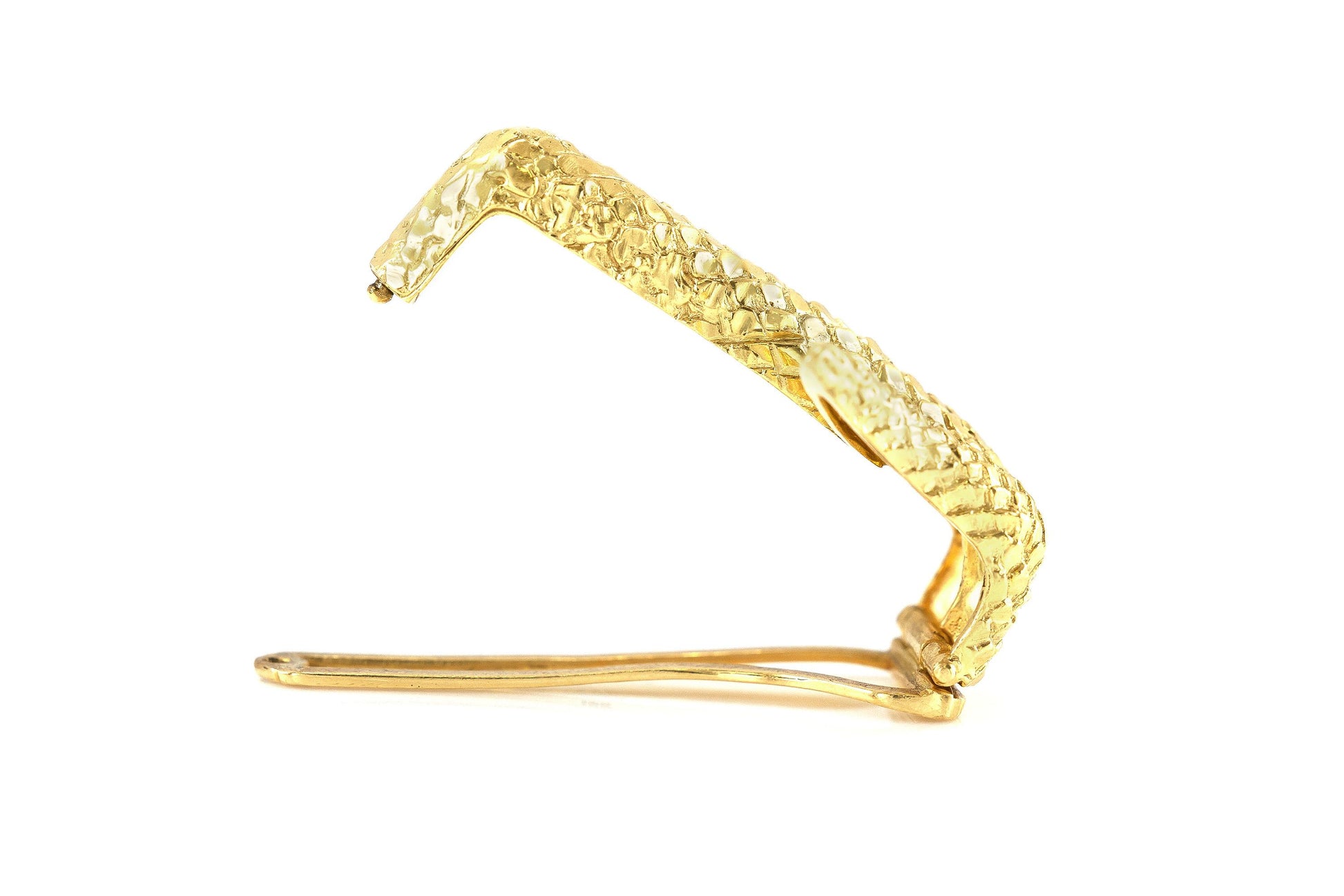 Vintage 1960s David Webb Gold Snake Belt Buckle