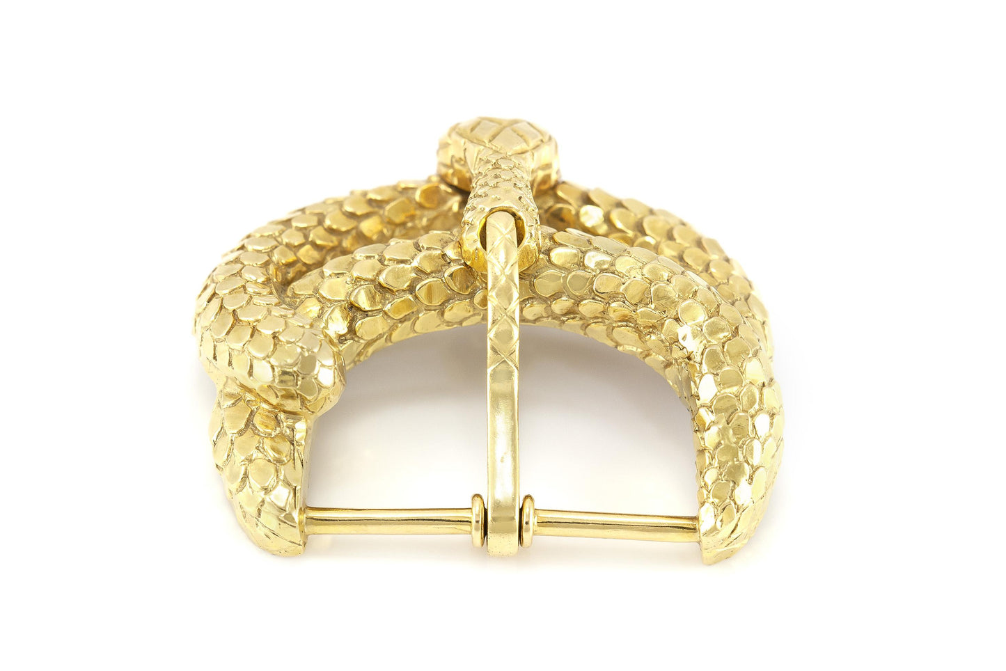 Vintage 1960s David Webb Gold Snake Belt Buckle