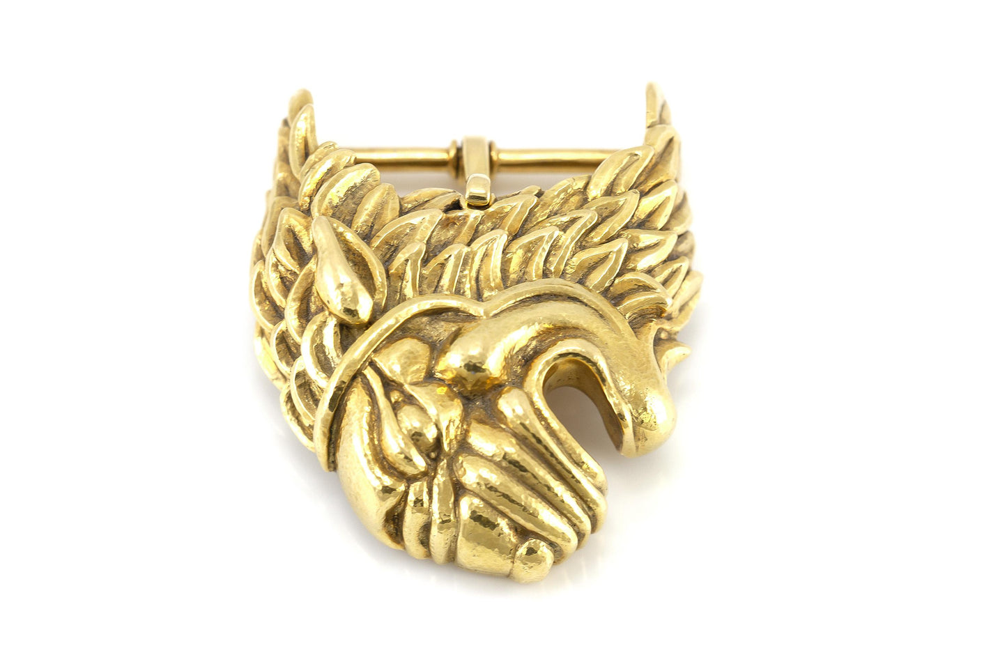 Vintage 1960s David Webb Gold Lion Belt Buckle