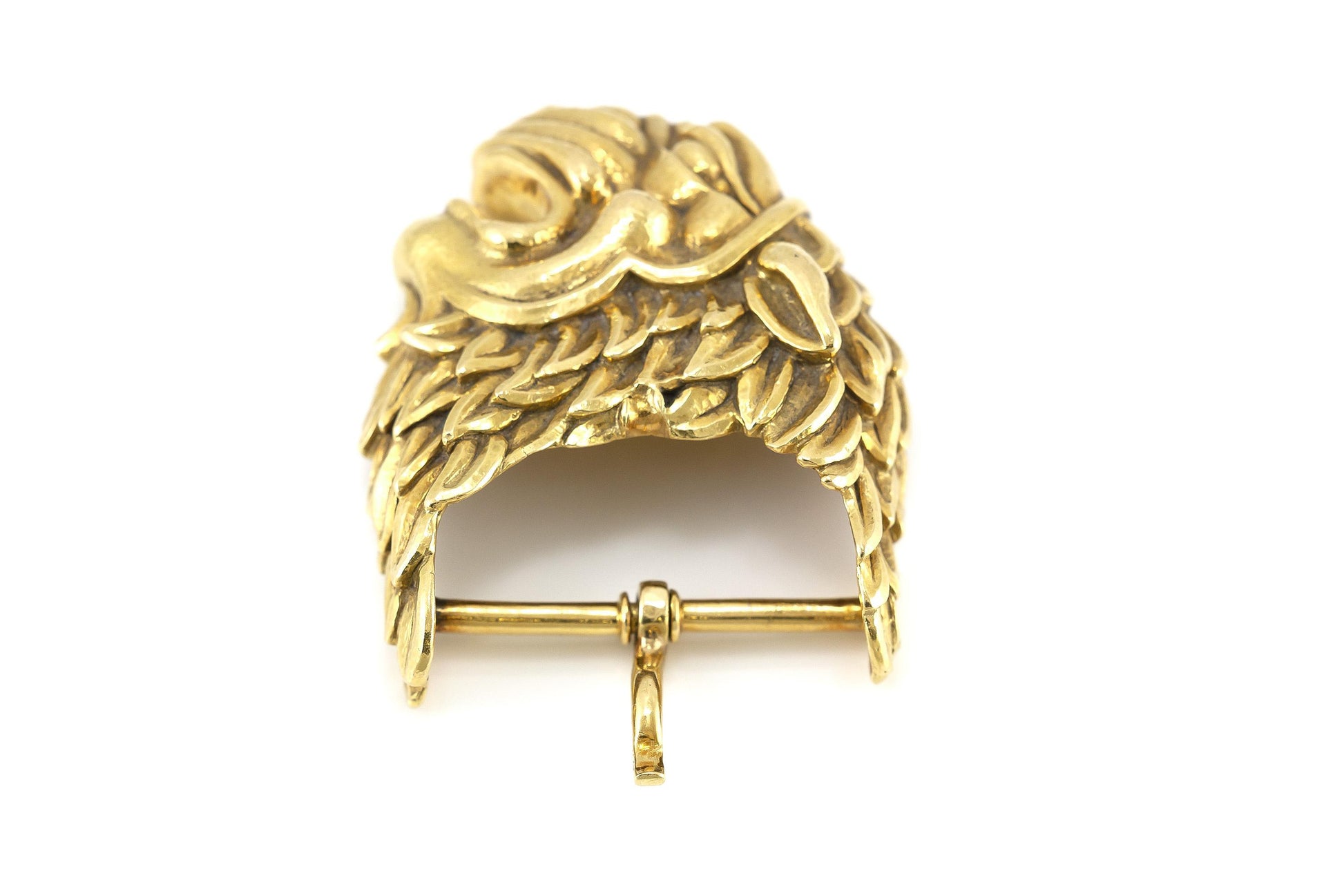 Vintage 1960s David Webb Gold Lion Belt Buckle