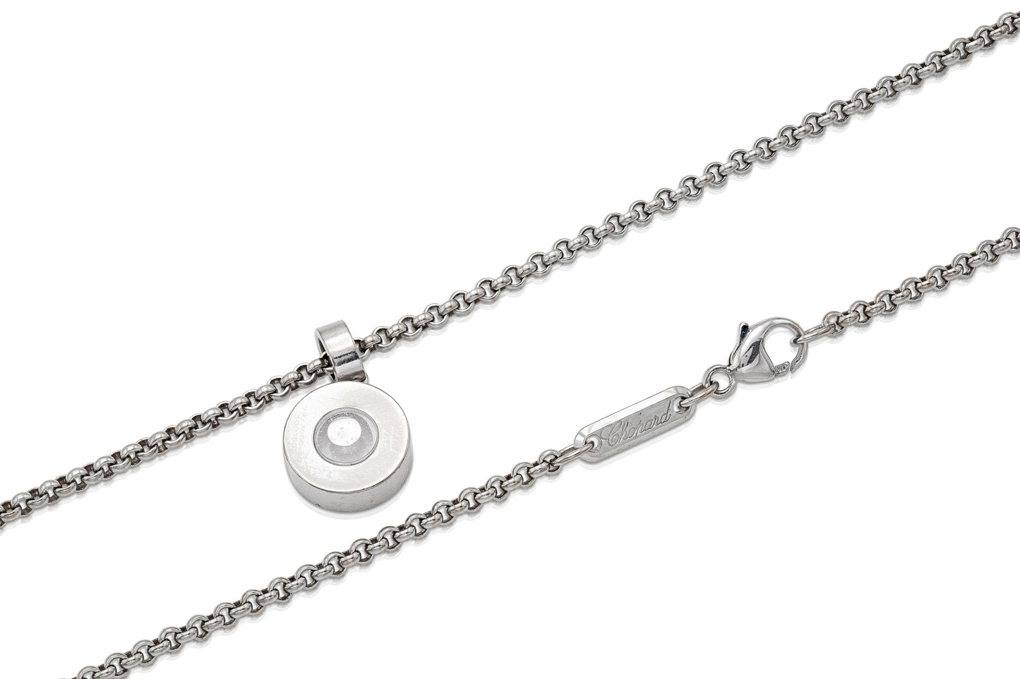Vintage 1990s Chopard Happy Diamond Pendant Necklace