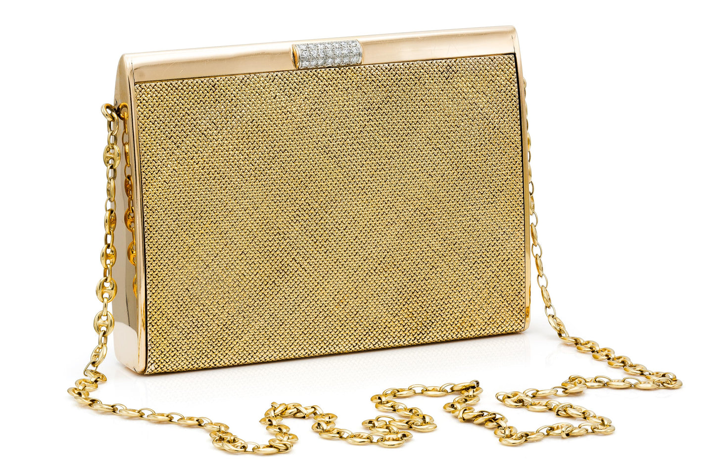 Vintage 1950s Sterle Gold Clutch Bag
