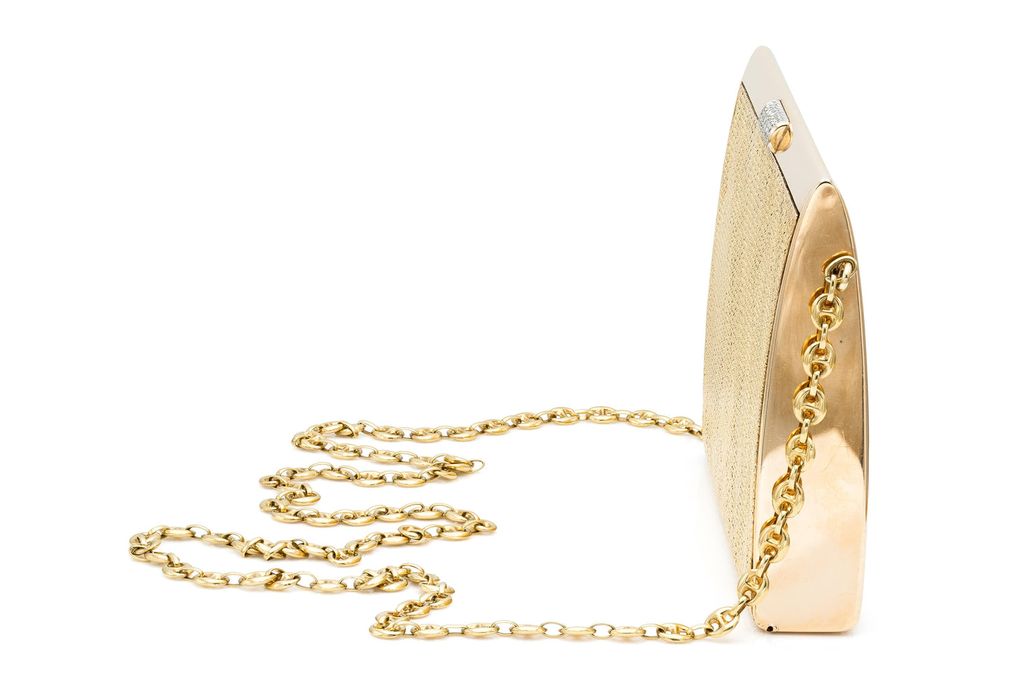 Vintage 1950s Sterle Gold Clutch Bag
