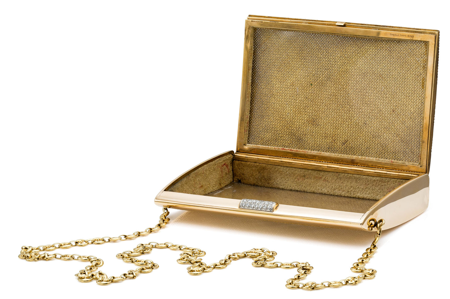 Vintage 1950s Sterle Gold Clutch Bag