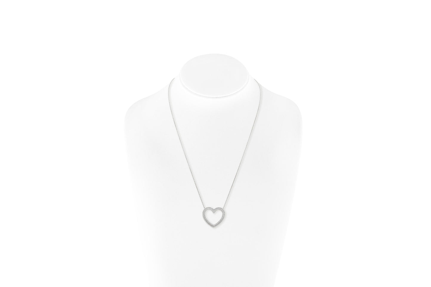 Tiffany & Co. Metro Diamond Heart Pendant Necklace