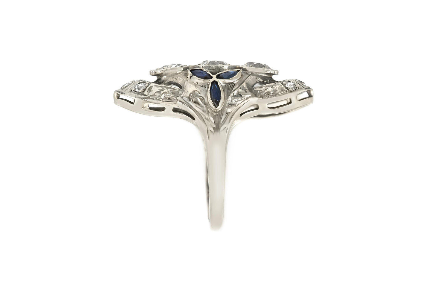Art Deco 1930s 0.80 Carat Diamond Dinner Ring