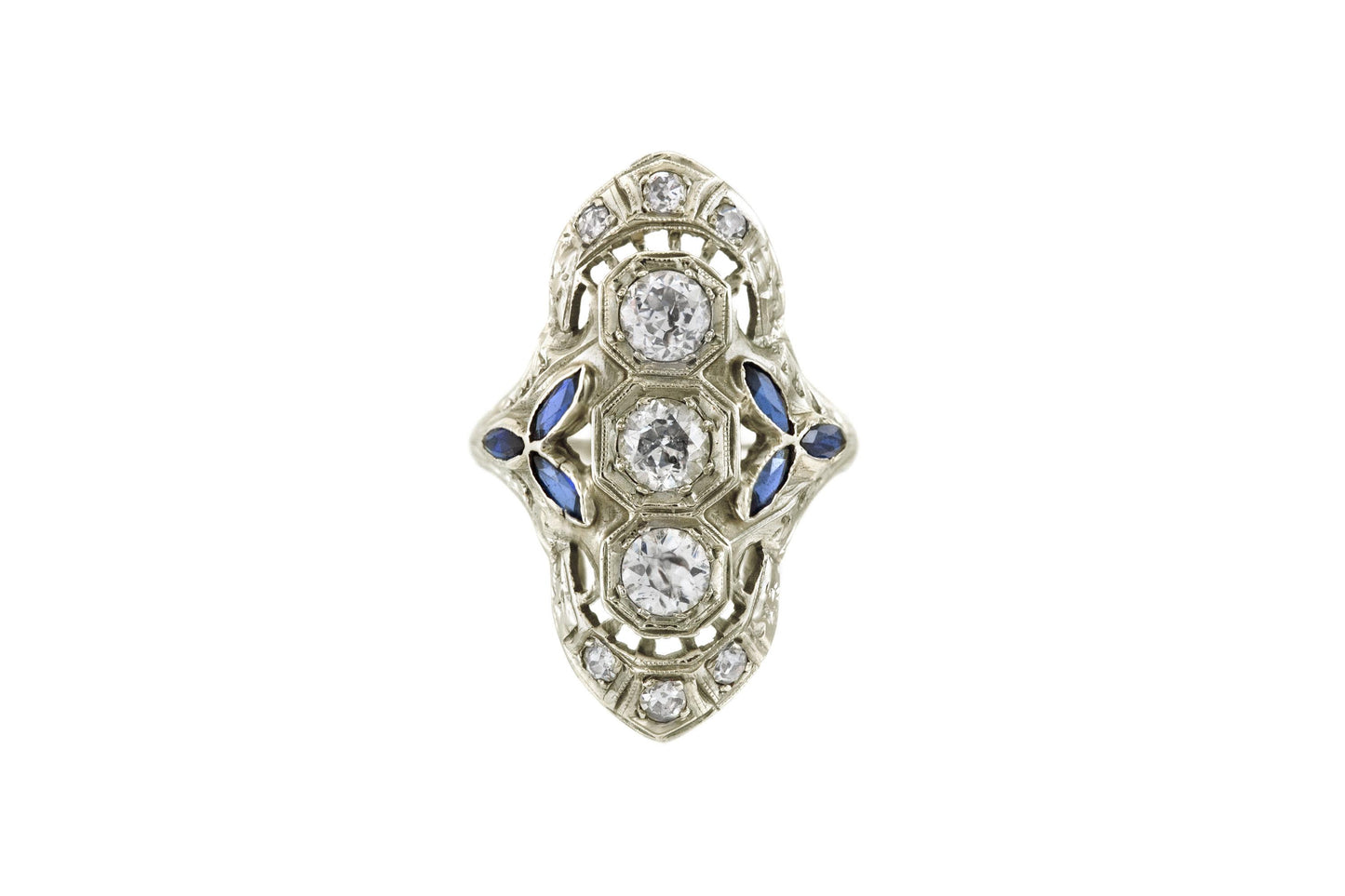 Art Deco 1930s 0.80 Carat Diamond Dinner Ring