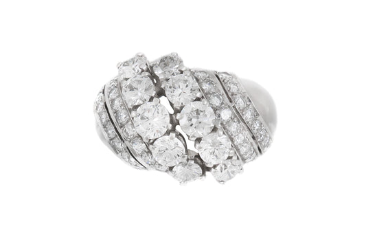 Vintage 1950s 4.50 Carat Diamond Ring