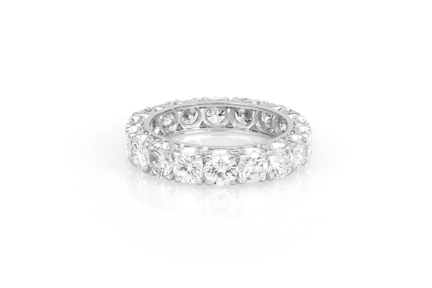 6.20 Carat Round Cut Diamond Eternity Band