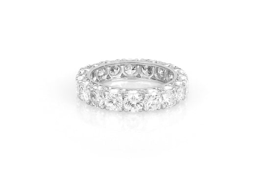 6.20 Carat Round Cut Diamond Eternity Band