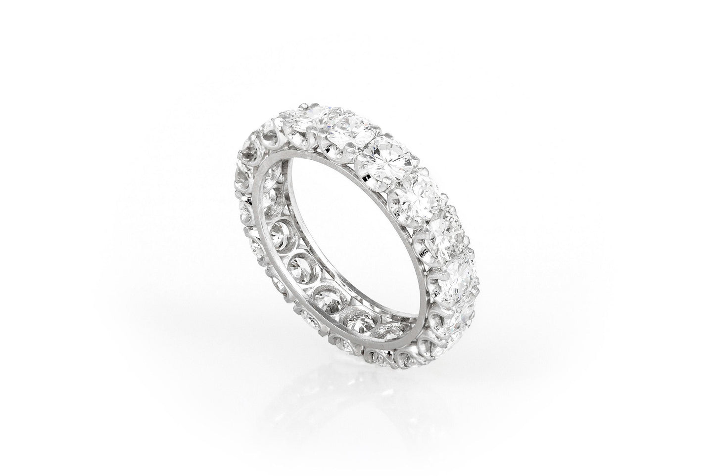 6.20 Carat Round Cut Diamond Eternity Band