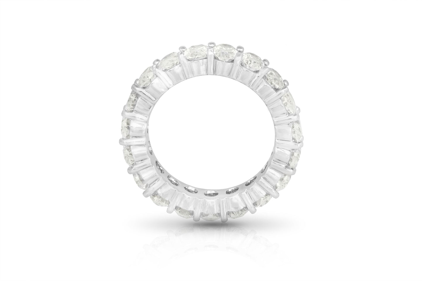 6.43 Carat Oval Cut Diamond Eternity Band